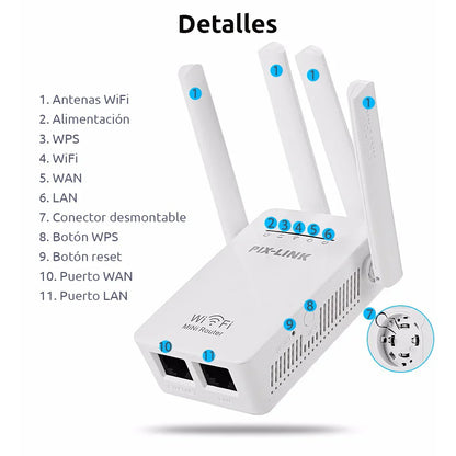 Router y Repetidor UltraLink 5G 300M - [¡récord internacional de ventas!]