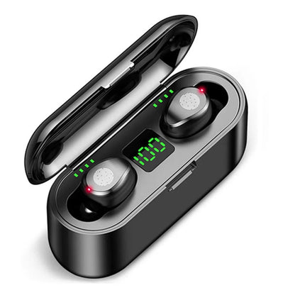 F9 TWS Auriculares Inalámbricos Bluetooth Audífono LED Táctil